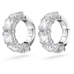 Millenia Clip Earrings, Square Cut, White, Rhodium Plated 5654557 | Swarovski -SWAROVSKI shop 31e24acf 4d04 516b 857f 125967de078d 56953.1675222521