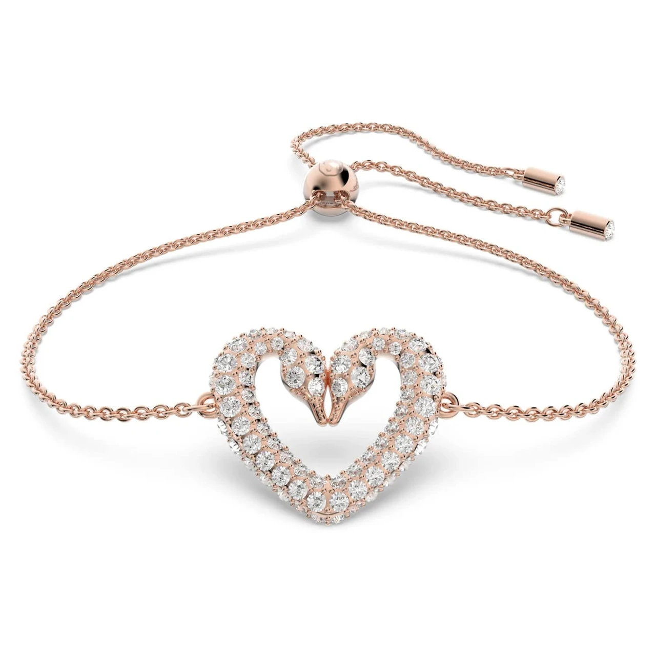 Swarovski Una Bracelet, Heart, Small, White, Rose-Gold Tone Plated 5628658 3 Swarovski Una Bracelet, Heart, Small, White, Rose-Gold Tone Plated 5628658