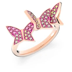 Swarovski Lilia Ring Set (3), Butterfly, Pink, Rose-Gold Tone Plated 5636414 (Size 6/S/52) -SWAROVSKI shop 3f9ecb6e bd03 53c7 b5fd 7258cf0616ac 19980.1646819587