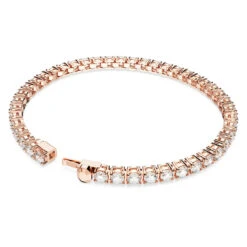 Matrix Tennis Bracelet, Round Cut, Small, White, Rose Gold-Tone Plated 5657659 (Size M) | Swarovski -SWAROVSKI shop 419d3e26 edb5 52c6 8367 29ad6b3eeb3f 46140.1677646071