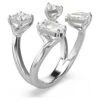 Mesmera Open Ring, Mixed Cuts, White, Silver-Tone Finish 5661704 (Size 55/M/7) | Swarovski -SWAROVSKI shop 41da20a1 aef4 5596 b469 5476ceea294d 37045.1693172269