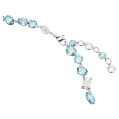 Gema Necklace, Mixed Cuts, Blue, Rhodium Plated 5666007 | Swarovski -SWAROVSKI shop 434469e5 92ed 5315 8e46 3d6fd5aba74a 30013.1692242905