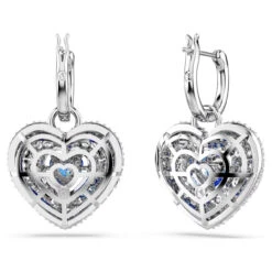 Hyperbola Drop Earrings, Heart, Blue, Rhodium Plated 5680392 | Swarovski -SWAROVSKI shop 4a5aa7d7 2277 5f3d 8798 ef7eadc2a758 85480.1703738653