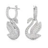 Iconic Swan Drop Earrings Swan, White, Rhodium Plated 5647545 | Swarovski -SWAROVSKI shop 544d6083 9900 5edf 8c7e 7805816df796 59632.1674085361
