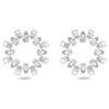Millenia Earrings, Circle, Pear Cut Crystals, White, Rhodium Plated 5601509 | Swarovski -SWAROVSKI shop 5601509 png 83676.1644307007