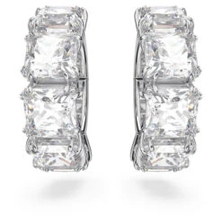 Millenia Clip Earrings, Square Cut, White, Rhodium Plated 5654557 | Swarovski -SWAROVSKI shop 5a1baf6e d304 574e bb39 872c9edcf7ea 90542.1675222521