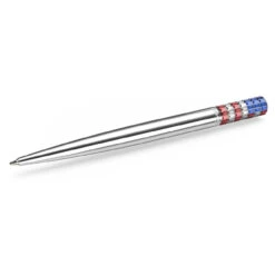 Lucent Ballpoint Pen, Red And Blue, Chrome Plated 5673193 | Swarovski