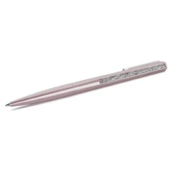 Crystal Shimmer Ballpoint Pen, Pink Lacquered, Chrome Plated 5678188 | Swarovski