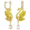 Iconic Swan Drop Earrings, Swan, Yellow, Gold-Tone Plated 5647543 | Swarovski -SWAROVSKI shop 801545b7 dc65 5e32 b7bf 81b23d25752f 31762.1674085997