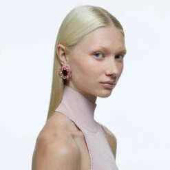 Millenia Hoop Earrings Pear Cut Crystals, Pink, Rose-Gold Tone Plated 5614932 | Swarovski -SWAROVSKI shop 8d6dba74 0e1b 5df2 b231 c7e11fd53a85 33703.1640322927