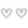 Una Clip Earrings, Heart, Large, White, Rhodium Plated 5626172 | Swarovski -SWAROVSKI shop 9be2cd34 77fa 50f5 bbc3 46645ef73605 10636.1652334971