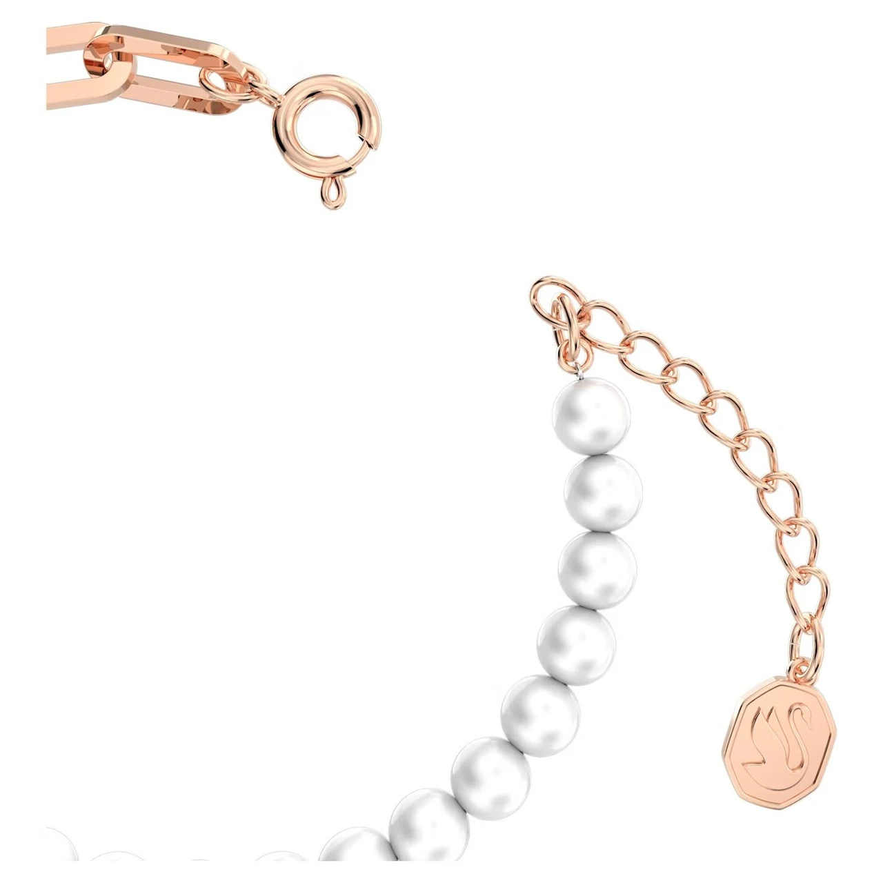 Swarovski Stella Bracelet, Crystal Pearls, Star, White, Rose Gold-Tone Plated 5645461 5 Swarovski Stella Bracelet, Crystal Pearls, Star, White, Rose Gold-Tone Plated 5645461 - Image 3