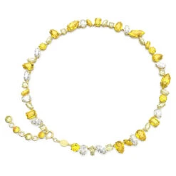 Gema Necklace, Mixed Cuts, Yellow, Gold-Tone Plated 5652800 | Swarovski -SWAROVSKI shop b32b6d1f 1481 5164 b8cf 4d2cecbf3323 23077.1681330115