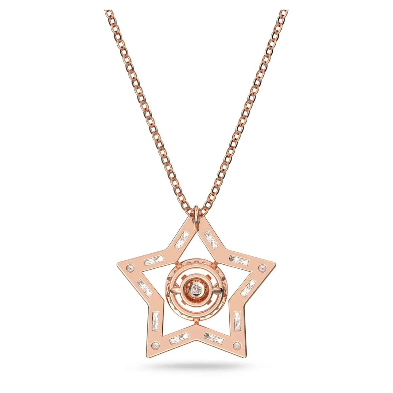Swarovski Stella Pendant, Star, White, Rose-Gold Tone Plated 5617766 7 Swarovski Stella Pendant, Star, White, Rose-Gold Tone Plated 5617766 - Image 5