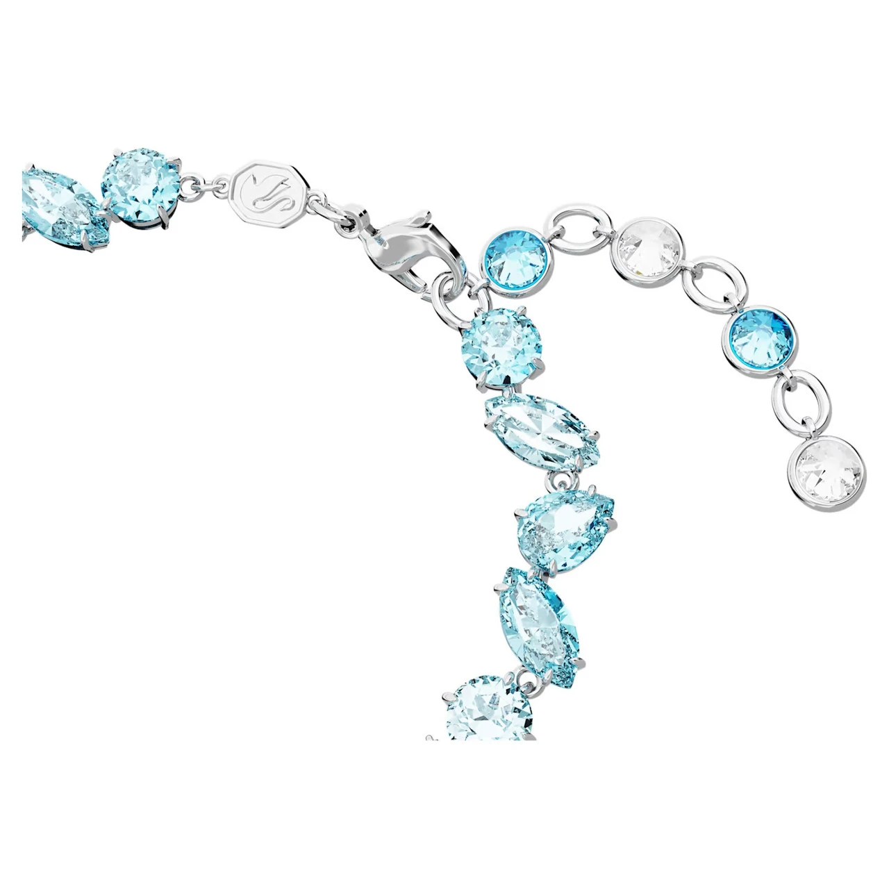 Gema Bracelet, Mixed Cuts, Blue, Rhodium Plated 5666018 | Swarovski 5 Gema Bracelet, Mixed Cuts, Blue, Rhodium Plated 5666018 | Swarovski - Image 3