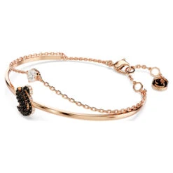 Swan Bangle, Swan, Black, Rose Gold-Tone Plated (Size M) 5678048 | Swarovski -SWAROVSKI shop baa53af1 a92d 5493 a5e2 daac761b2723 02965.1705274210
