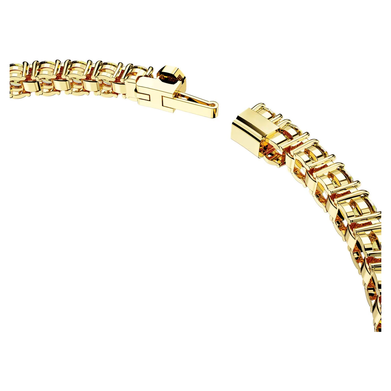 Matrix Tennis Bracelet, Round Cut, Small, Yellow, Gold-Tone Plated 5648933 (Size M) | Swarovski 5 Matrix Tennis Bracelet, Round Cut, Small, Yellow, Gold-Tone Plated 5648933 (Size M) | Swarovski - Image 3