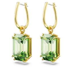 Millenia Drop Earrings, Octagon Cut, Green, Gold-Tone Plated 5676071 | Swarovski -SWAROVSKI shop c84c7264 37b2 5bcb 931e d13676c1565f 26070.1695796723