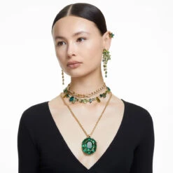 Gema Necklace, Mixed Cuts, Green, Gold-Tone Plated 5657388 | Swarovski -SWAROVSKI shop c94baccb 678d 59a5 8a12 42a86cc5f018 14022.1689058006