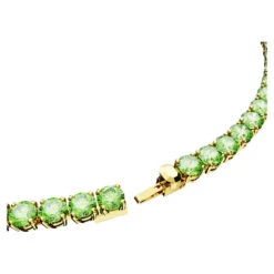Matrix Tennis Necklace, Round Cut, Medium, Green, Gold-Tone Plated 5661189 | Swarovski -SWAROVSKI shop ddb27fe1 472e 5dad bcdc 4b6d6d8022c1 95503.1685318639