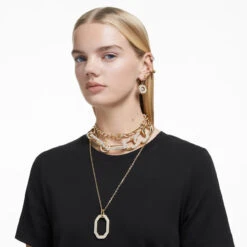 Swarovski Dextera Pendant Octagon Shape, White, Gold-Tone Plated 5642387 -SWAROVSKI shop dextera pendant octagon shape medium white gold tone plated swarovski 5642387 93327.1691030128