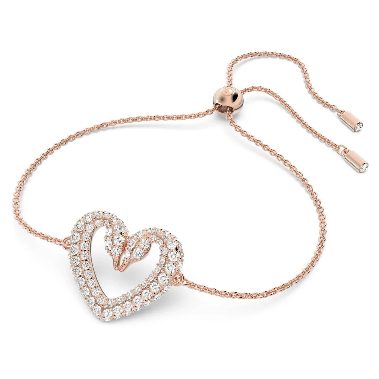 Swarovski Una Bracelet, Heart, Small, White, Rose-Gold Tone Plated 5628658 4 Swarovski Una Bracelet, Heart, Small, White, Rose-Gold Tone Plated 5628658 - Image 2
