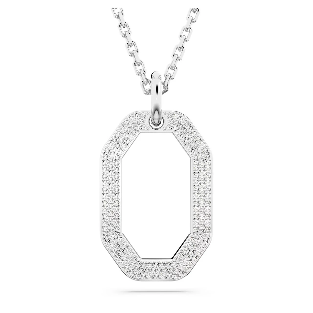 Swarovski Dextera Pendant Octagon Shape, White, Rhodium Plated 5642388 3 Swarovski Dextera Pendant Octagon Shape, White, Rhodium Plated 5642388