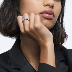 Swarovski Ortyx Cocktail Ring, Triangle Cut, Blue, Rhodium Plated 5608528 (Size 7/M/55) -SWAROVSKI shop eb40c277 7547 5ccf 9b07 9ccdbd6d0c65 17098.1653691815