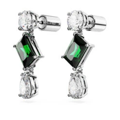 Mesmera Drop Earrings, Mixed Cuts, Green, Rhodium Plated 5665878 | Swarovski -SWAROVSKI shop f3a260f4 1bb5 53df b3ba 9db29a80682e 08052.1692243962