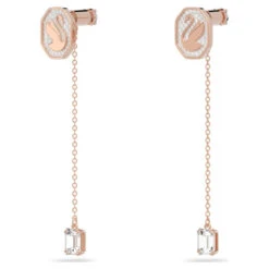 Signum Drop Earrings, Swan, White, Rose Gold-Tone Plated 5628569 | Swarovski -SWAROVSKI shop f80a1dbb cd29 5795 96f1 dc3d3b25ea0d 42008.1659332268
