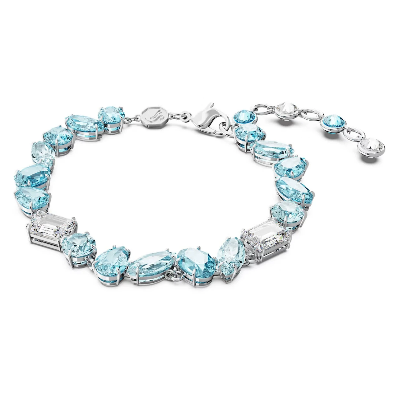 Gema Bracelet, Mixed Cuts, Blue, Rhodium Plated 5666018 | Swarovski 4 Gema Bracelet, Mixed Cuts, Blue, Rhodium Plated 5666018 | Swarovski - Image 2