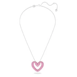 Swarovski Una Pendant, Heart, Medium, Pink, Rhodium Plated 5631931 -SWAROVSKI shop fd21b125 d56c 5adc b16b f9235eef8142 05387.1645227244