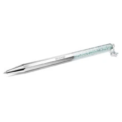 Crystalline Ballpoint Pen, Octagon Shape, White, White Lacquered 5670198 | Swarovski