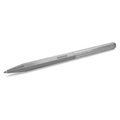 Crystalline Ballpoint Pen, Octagon Shape, Gray, Graphite Plated 5654064 | Swarovski