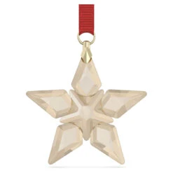 Annual Edition Festive Ornament 2023 Small, Gold Tone 5648747 | Swarovski