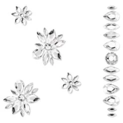 Body Jewel Set, Mixed Cuts, White 5651982 | Swarovski